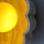 Ritta Wall Lamp Scalloped Travertine Shell