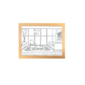 Wall Lamp Body Oak Frame LED Lighting Modern