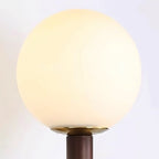 Wall Lamp Gourd in Metal Wood and Glass Modern Style