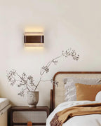 Ritta Travertine Wall Lamp  Wood-finish   Arc