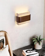 Ritta Travertine Wall Lamp  Wood-finish   Arc