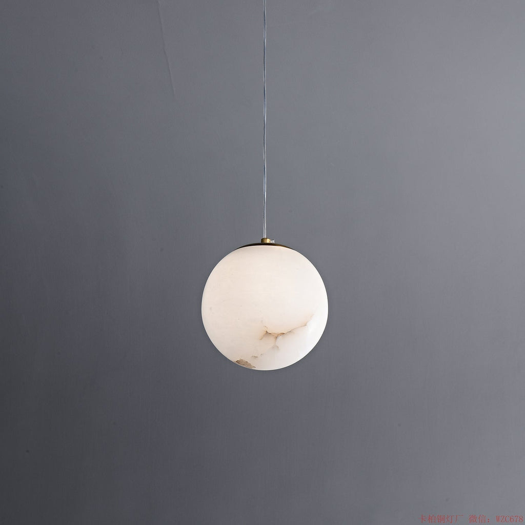 Esolisra Pendant Light in Alabaster Minimalist - Kingsley Beaumont