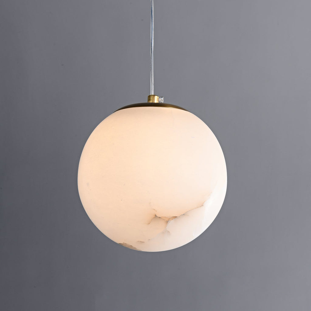 Esolisra Pendant Light in Alabaster Minimalist - Kingsley Beaumont