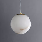 Esolisra Minimalist Alabaster Pendant Light