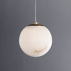 Esolisra Pendant Light in Alabaster Minimalist - Kingsley Beaumont