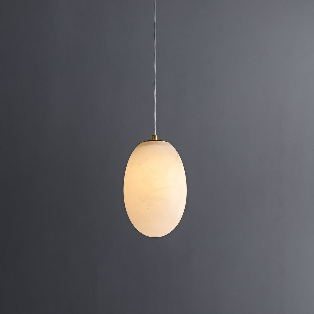 Esolisra Pendant Light in Alabaster Minimalist - Kingsley Beaumont