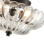 Arisha Modern Umbrella Glass Flush Mount Ceiling Light