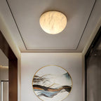 Visoliel Minimalist Alabaster Ceiling Light