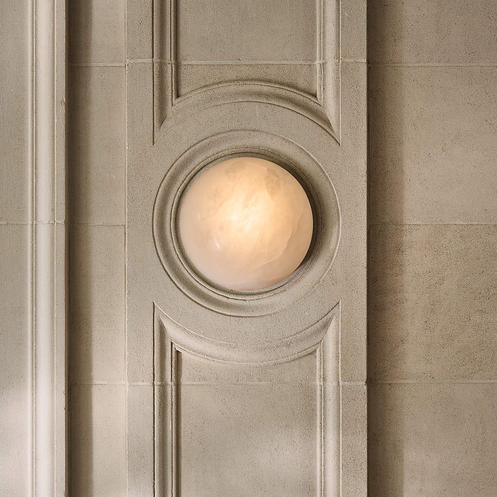 Visoliel Minimalist Alabaster Ceiling Light