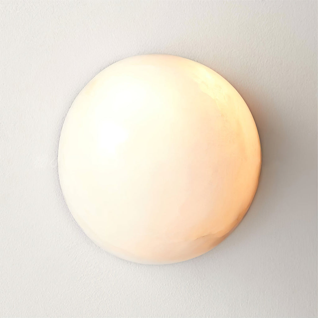 Visoliel Minimalist Alabaster Ceiling Light