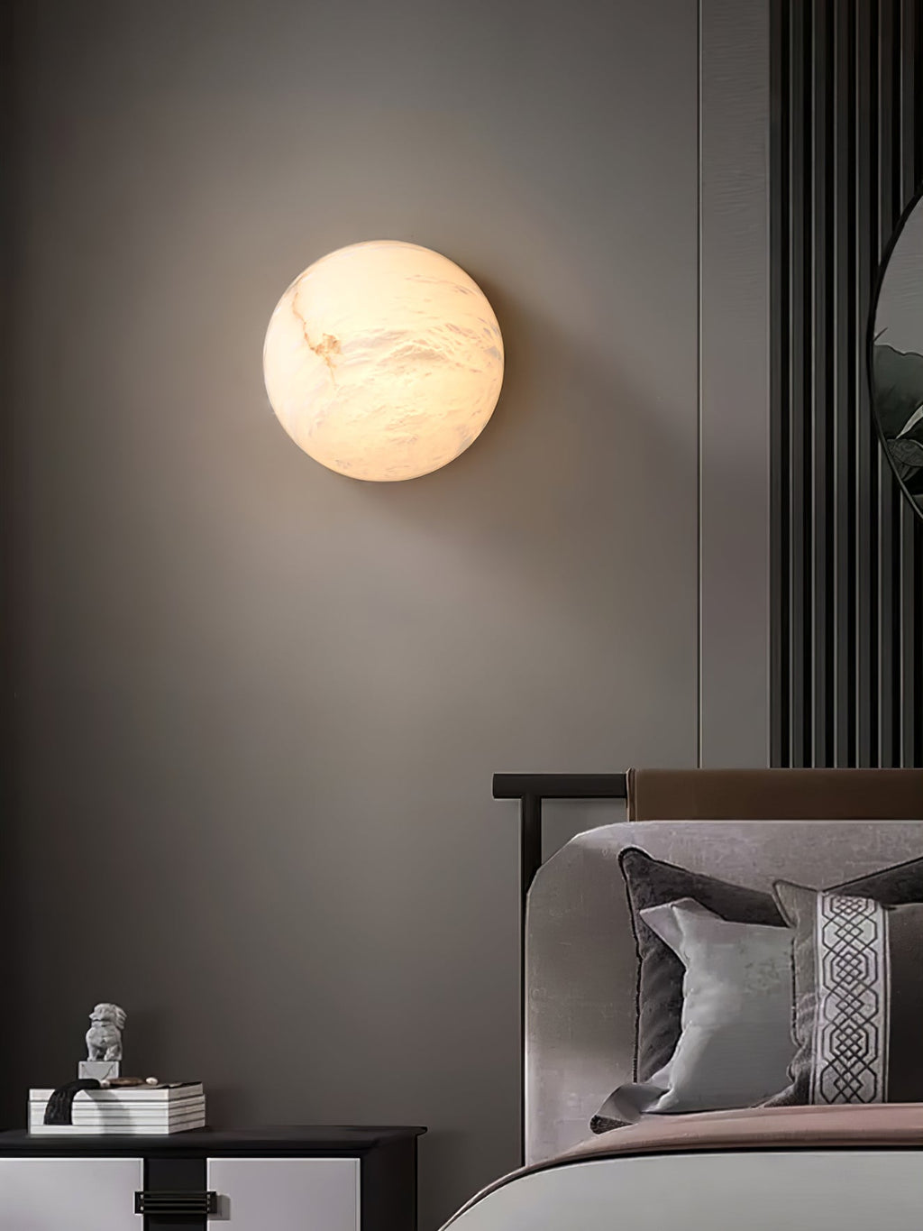 Visoliel Minimalist Alabaster Ceiling Light