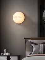 Visoliel Minimalist Alabaster Ceiling Light