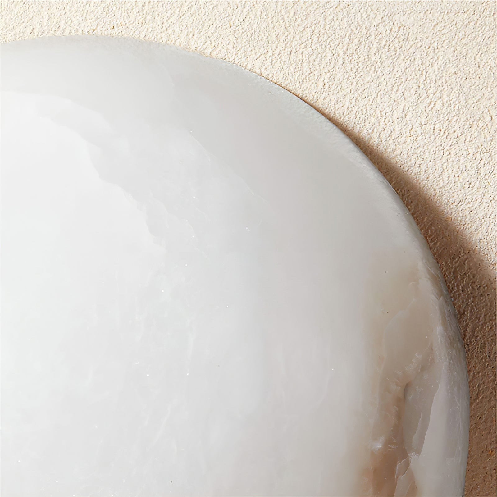 Visoliel Minimalist Alabaster Ceiling Light