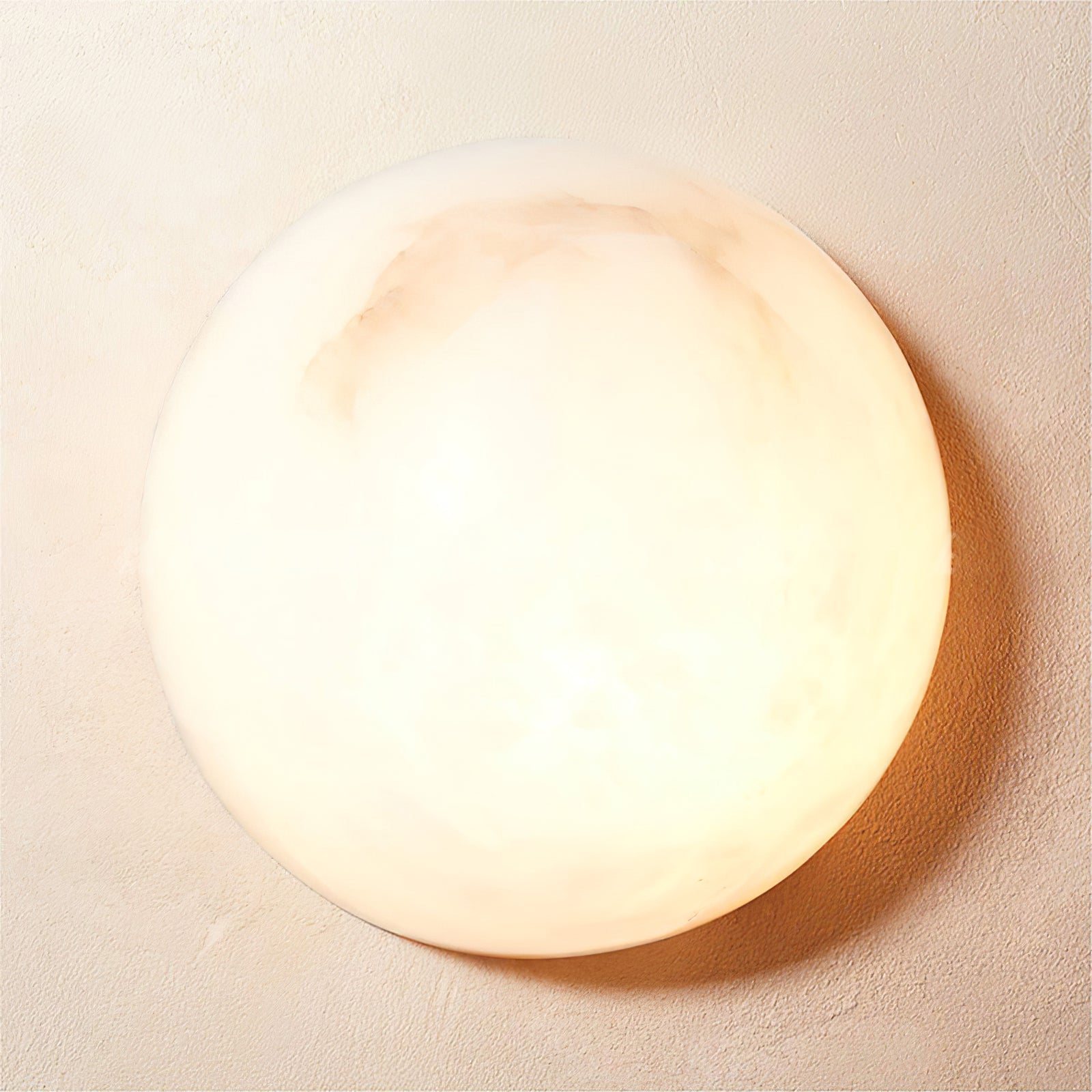 Visoliel Minimalist Alabaster Ceiling Light