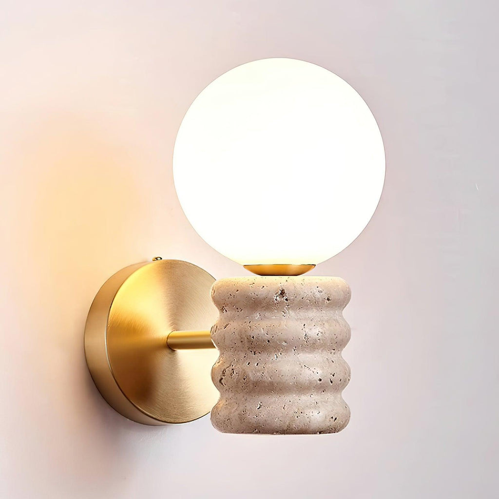Calenne  Wall Lamp Travertine