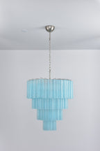 Aurora Chandelier Cascade Layered Glass Elegant Vintage