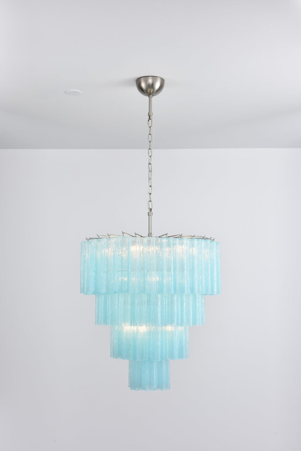Aurora Chandelier Cascade Layered Glass Elegant Vintage