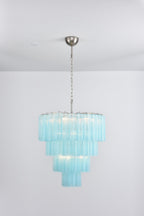 Aurora Chandelier Cascade Layered Glass Elegant Vintage