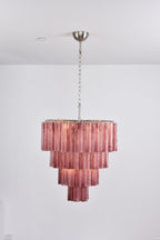 Aurora Chandelier Cascade Layered Glass Elegant Vintage