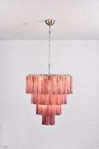 Aurora Chandelier Cascade Layered Glass Elegant Vintage