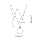 Covine Multi-Shape Adjustable Pendant Light
