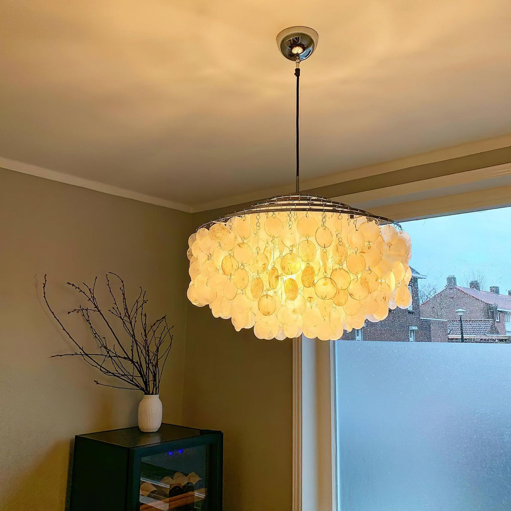 Elios Elegant Capiz Shell Chandelier