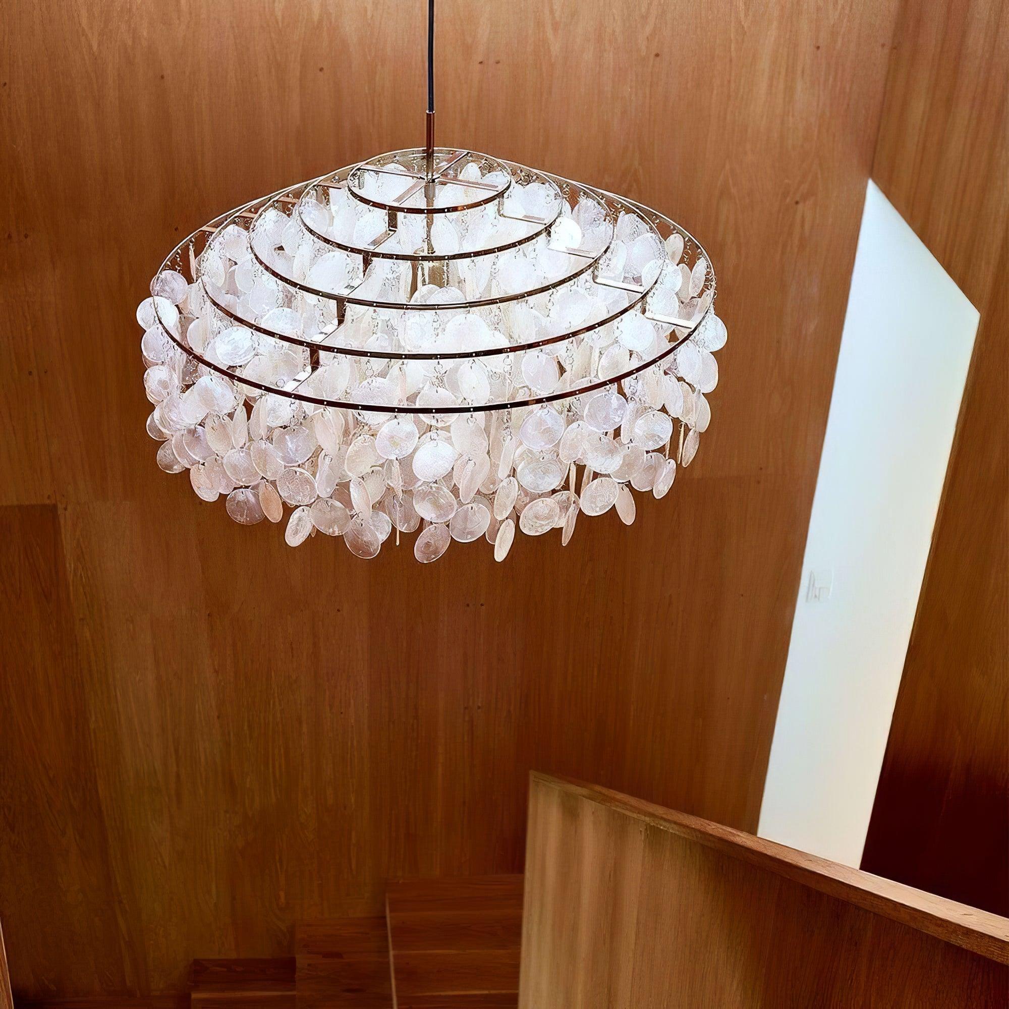 Elios Elegant Capiz Shell Chandelier