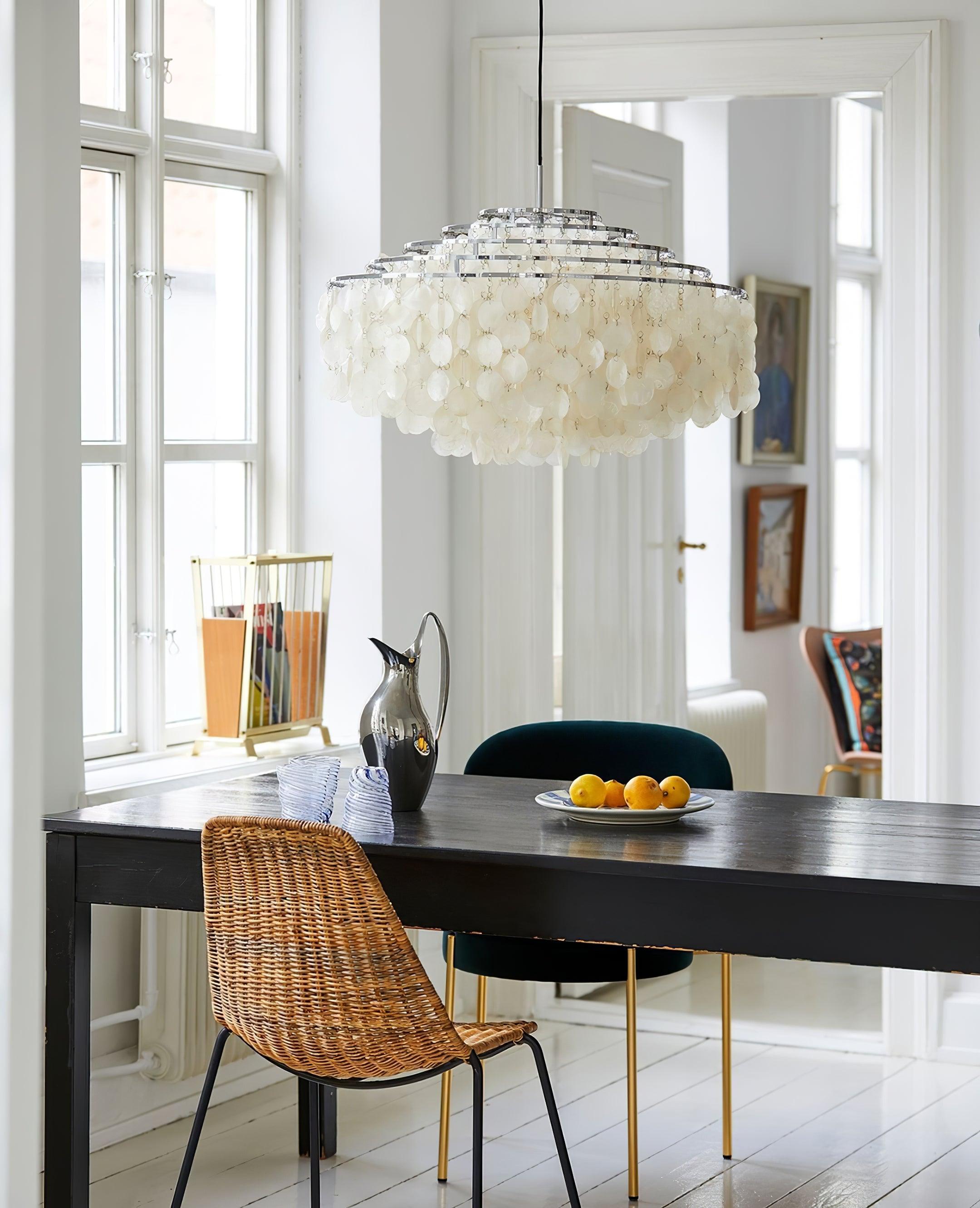 Elios Elegant Capiz Shell Chandelier