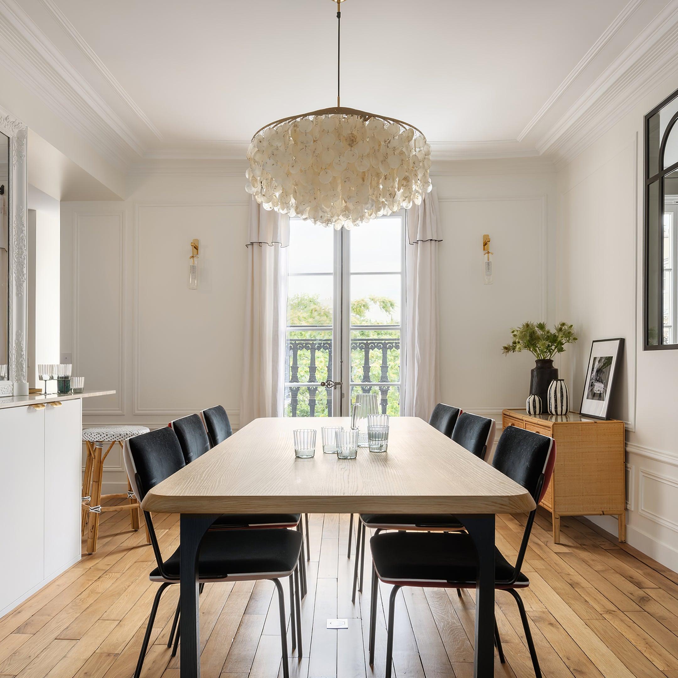 Elios Elegant Capiz Shell Chandelier