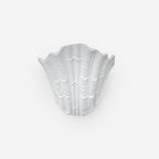 Wall Lamp Shell Plaster Handcrafted Seashell Shape Artistic