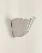 Wall Lamp Shell Plaster Handcrafted Seashell Shape Artistic