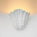 Wall Lamp Shell Plaster Handcrafted Seashell Shape Artistic