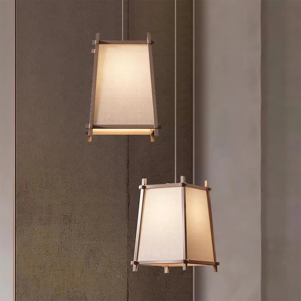Calira  Pendant Light Fabric Geometric