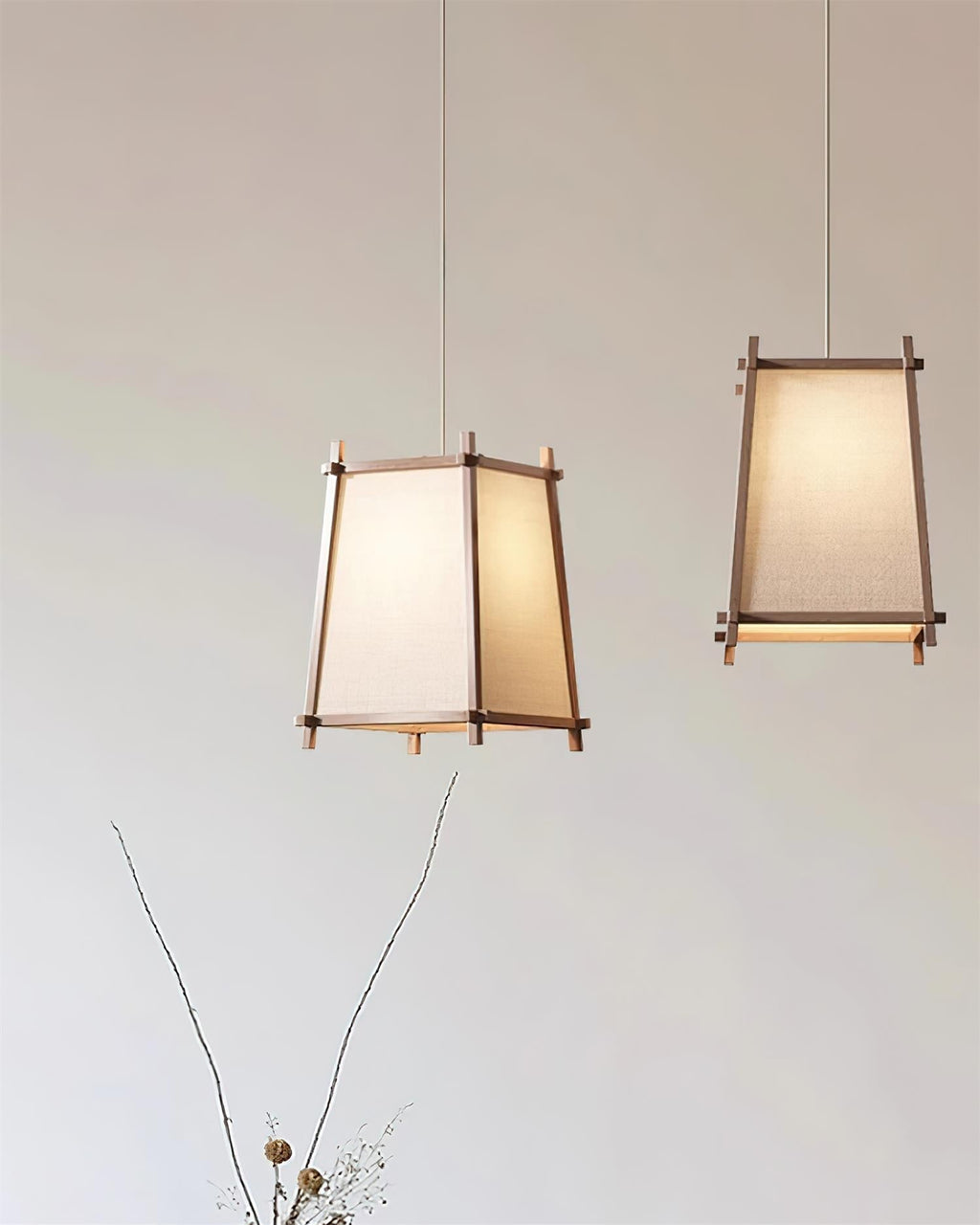 Calira  Pendant Light Fabric Geometric