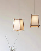Calira  Pendant Light Fabric Geometric