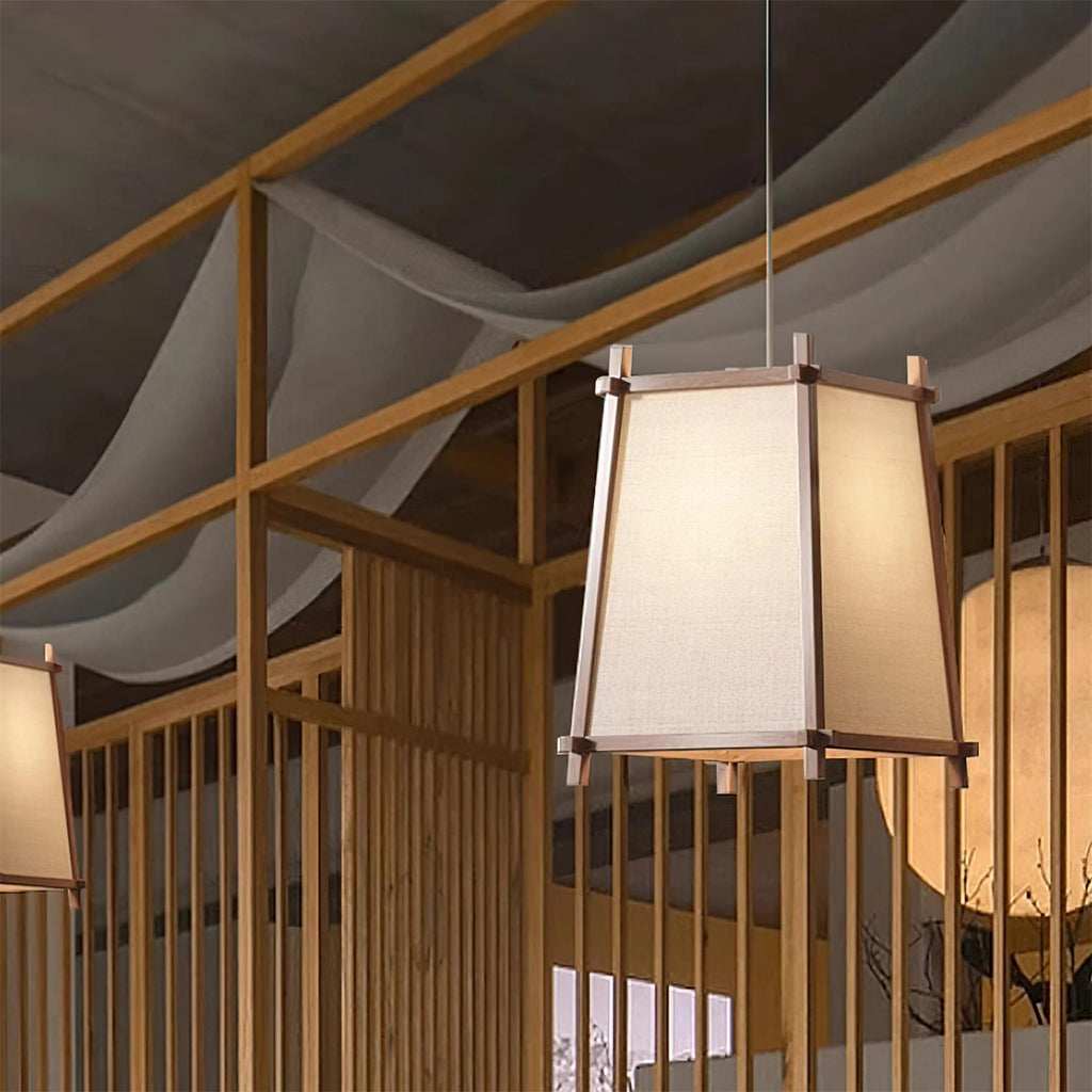 Calira  Pendant Light Fabric Geometric
