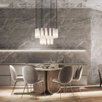 Nyxara Cluster Alabaster Pendant Light Staircase