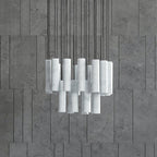 Nyxara Cluster Alabaster Pendant Light Staircase