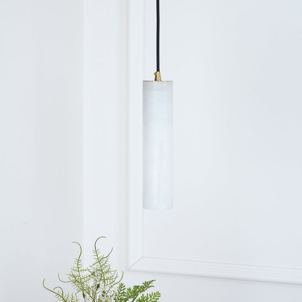 Nyxara Cluster Alabaster Pendant Light Staircase