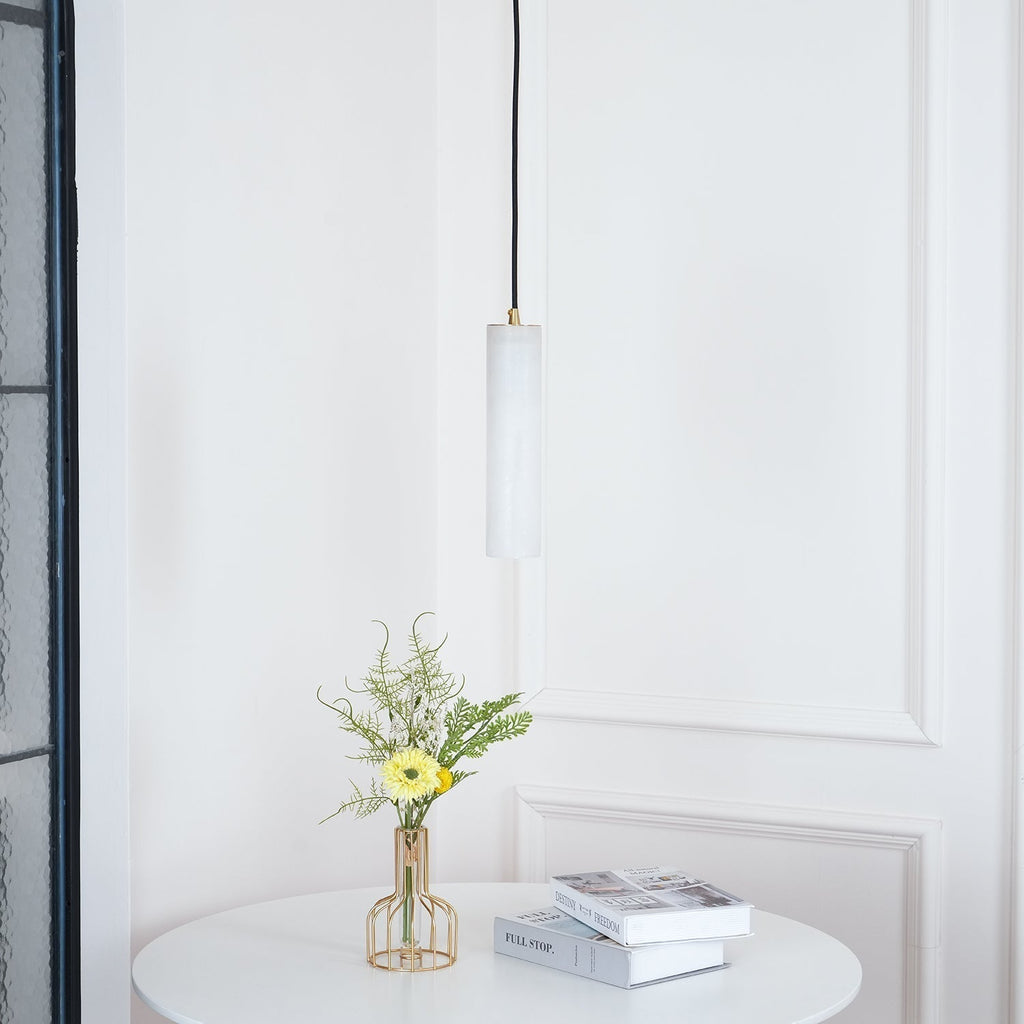 Nyxara Cluster Alabaster Pendant Light Staircase
