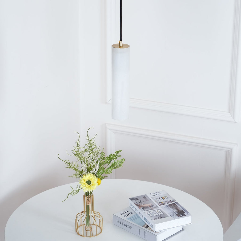 Nyxara Cluster Alabaster Pendant Light Staircase