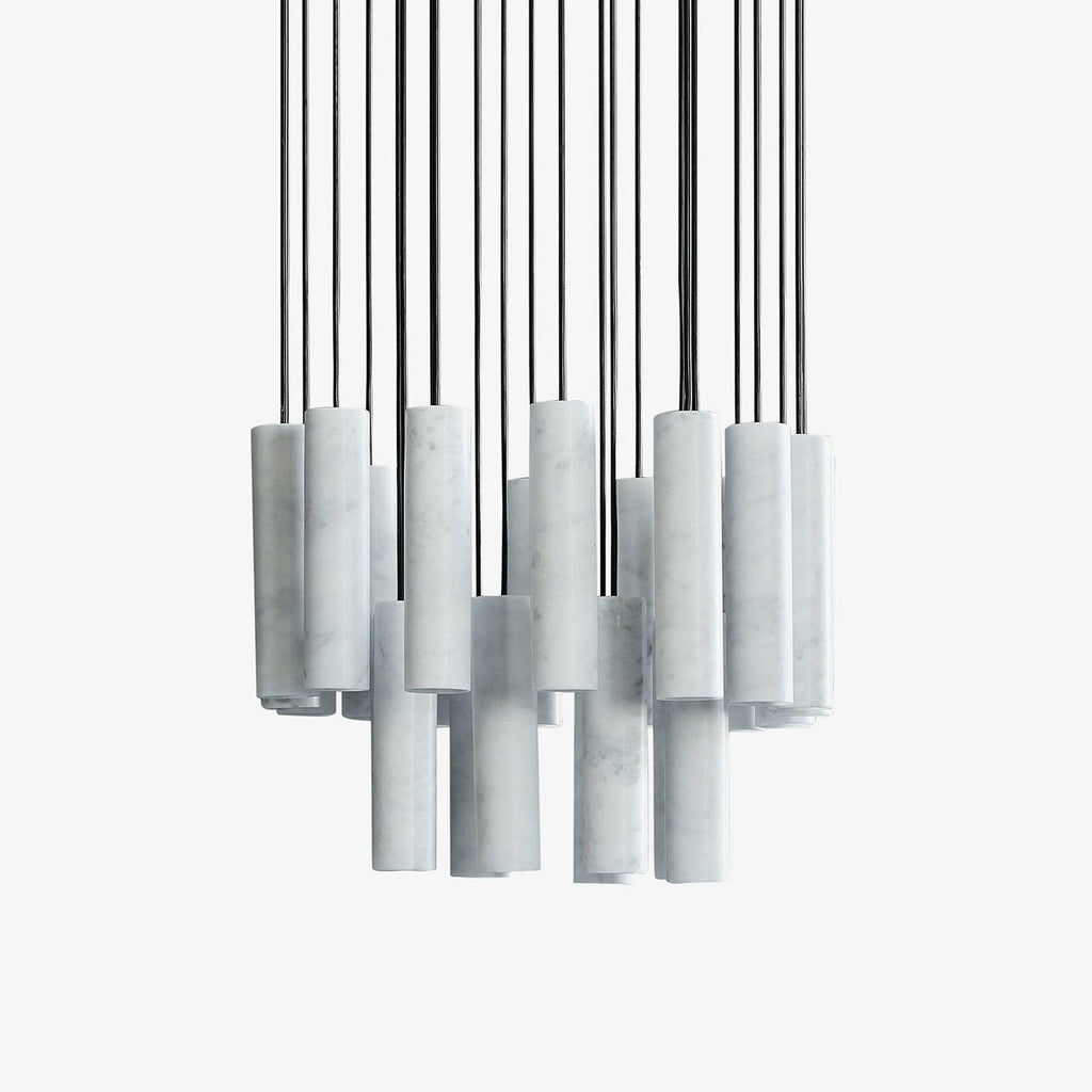 Nyxara Cluster Alabaster Pendant Light Staircase