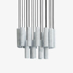 Nyxara Cluster Alabaster Pendant Light Staircase