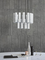 Nyxara Cluster Alabaster Pendant Light Staircase