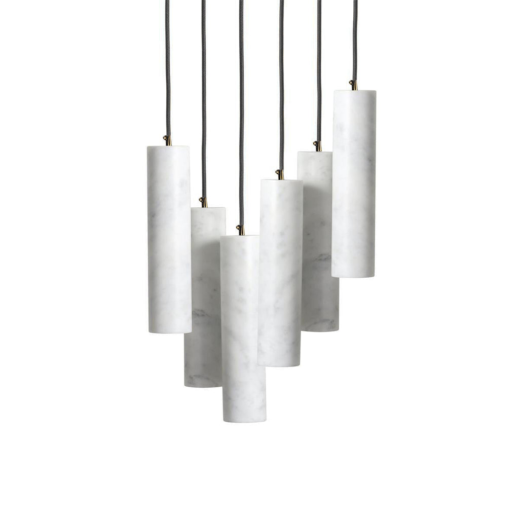 Nyxara Cluster Alabaster Pendant Light Staircase