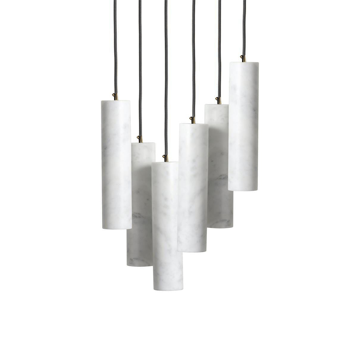 Nyxara Cluster Alabaster Pendant Light Staircase