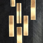 Nyxara Cluster Alabaster Pendant Light Staircase