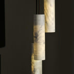 Nyxara Cluster Alabaster Pendant Light Staircase