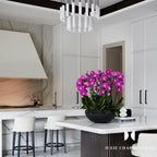 Nyxara Cluster Alabaster Pendant Light Staircase