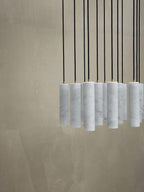 Nyxara Cluster Alabaster Pendant Light Staircase